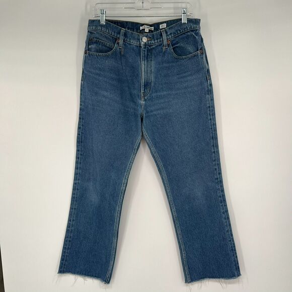 Redone Jeans Womens 30 Blue Medium Was Ultra High Rise Slim Skinny Fit Stretch - Picture 2 of 14